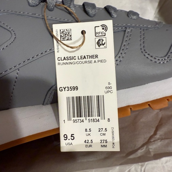 Reebok Classic Leather Shoes - Gray - Picture 8 of 8